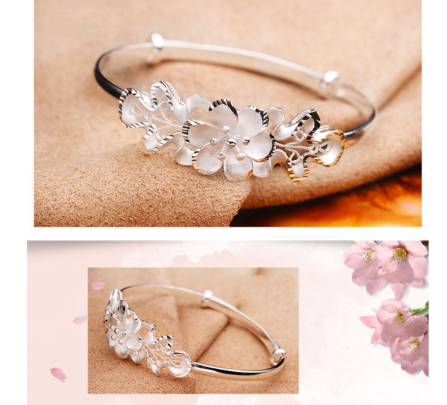Sweet Bauhinia Adjustable Bracelet Woman Flower Vera Bracelet - WAlMYe #