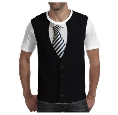 Fashion Star Flag Print Casual Men's Short Sleeve - WAlMYe #