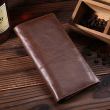 Load image into Gallery viewer, First Layer Leather Wallet Long Vintage Oil Wax
