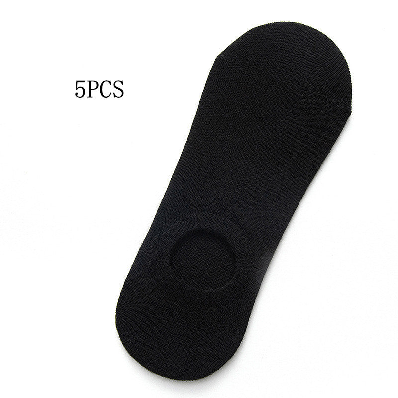 Socks Men And Women Solid Color Boat Socks Spring Invisible Socks Socks Socks Net Red Men'S Socks - WAlMYe #