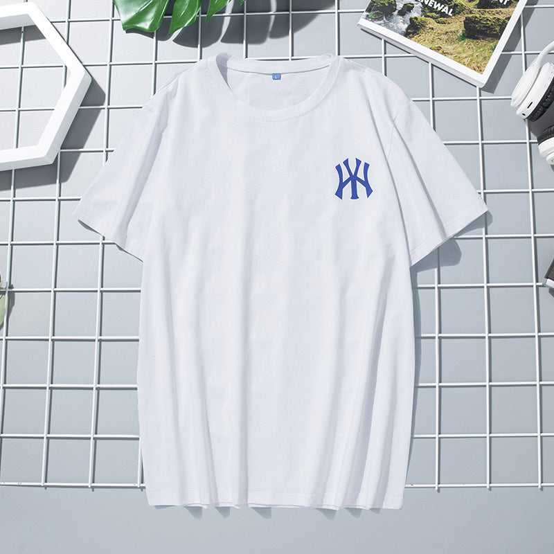 Large cotton round neck T-shirt for men - WAlMYe #