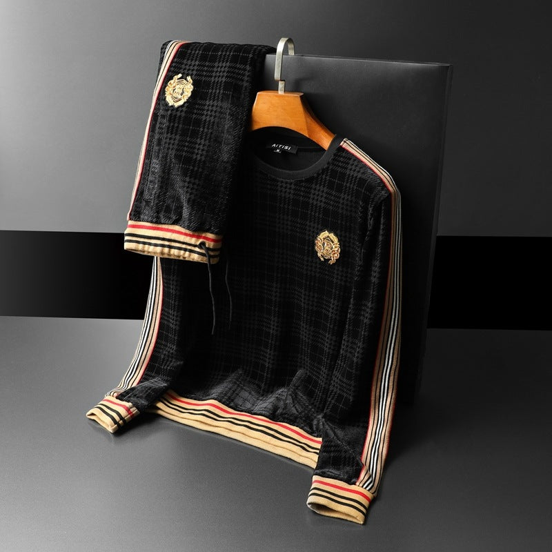 Trendy embroidery men's casual sports suit - WAlMYe #