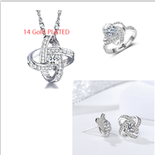 Load image into Gallery viewer, 925 Sterling Silver Necklace For Women Forever Heart AAA Zircon Mosaic Necklaces &amp; Pendants Gift
