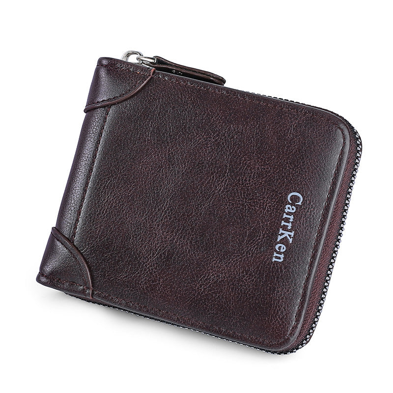 Retro Men's Horizontal Multifunctional Card Holder - WAlMYe #