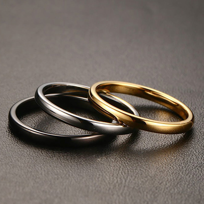 Plain Tungsten Steel Ring - WAlMYe #