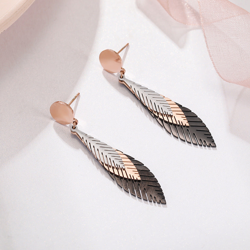 Three-leaf earrings - WAlMYe #