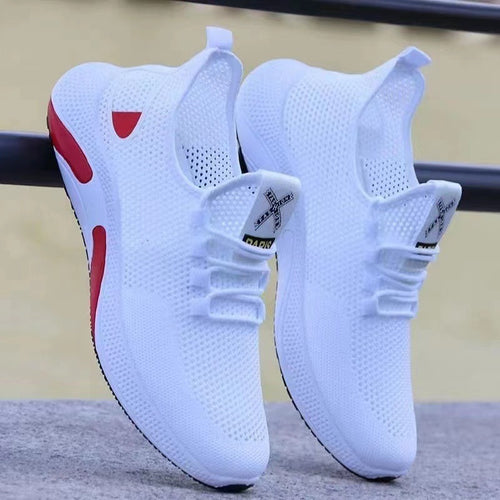 Breathable Fashion All-match Sneakers Lightweight Deodorant Soft Bottom Student Running Shoes - WALMYE #
