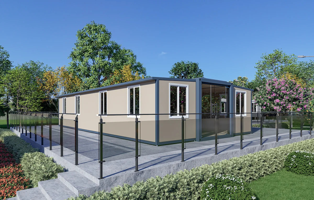 Luxury Prefab Modular 20ft 40ft Folding Expandable Container House Office Foldable Expandable Mobile Home With Toilet Bathroom - WAlMYe #