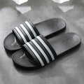 White Stripes Slippers For Women And Men Bathroom Slippers Home Shoes - WAlMYe #