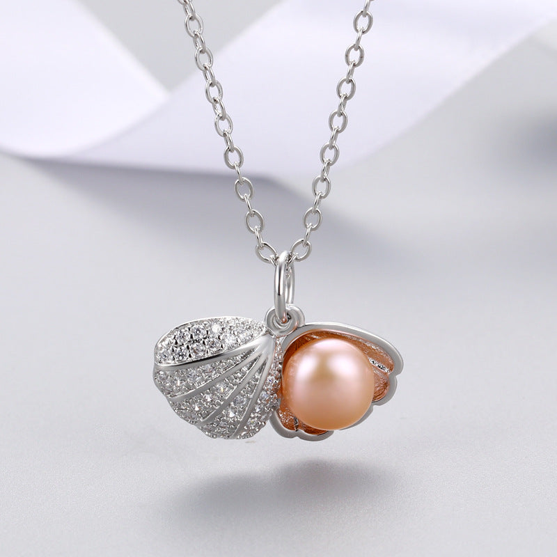 Shell Freshwater Pearl Necklace Female Trend - WAlMYe #