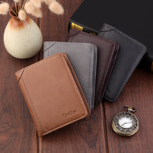 Load image into Gallery viewer, Men&#39;s Wallet Short Multi-card Seat Button Bag
