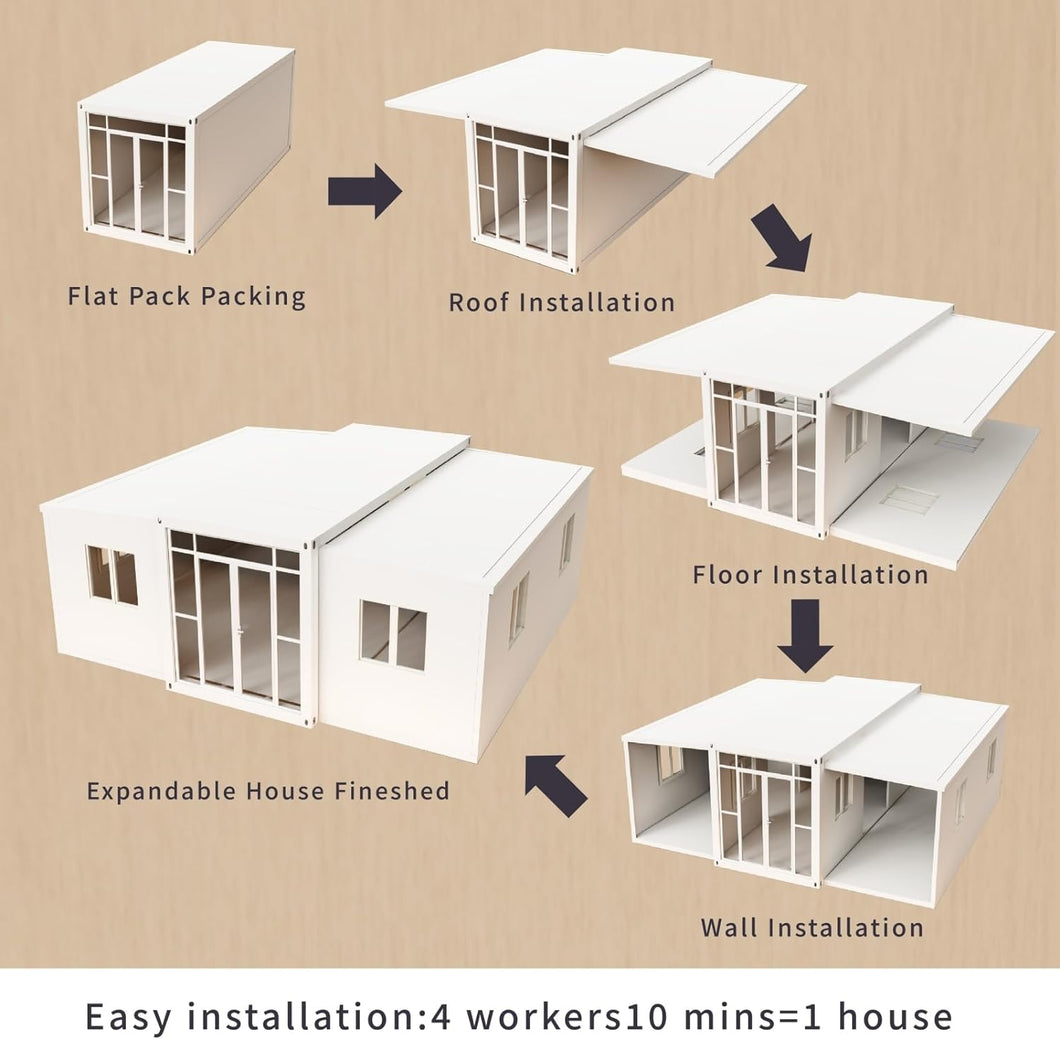 Customizable homes prefab tiny house Movable Prefabricated