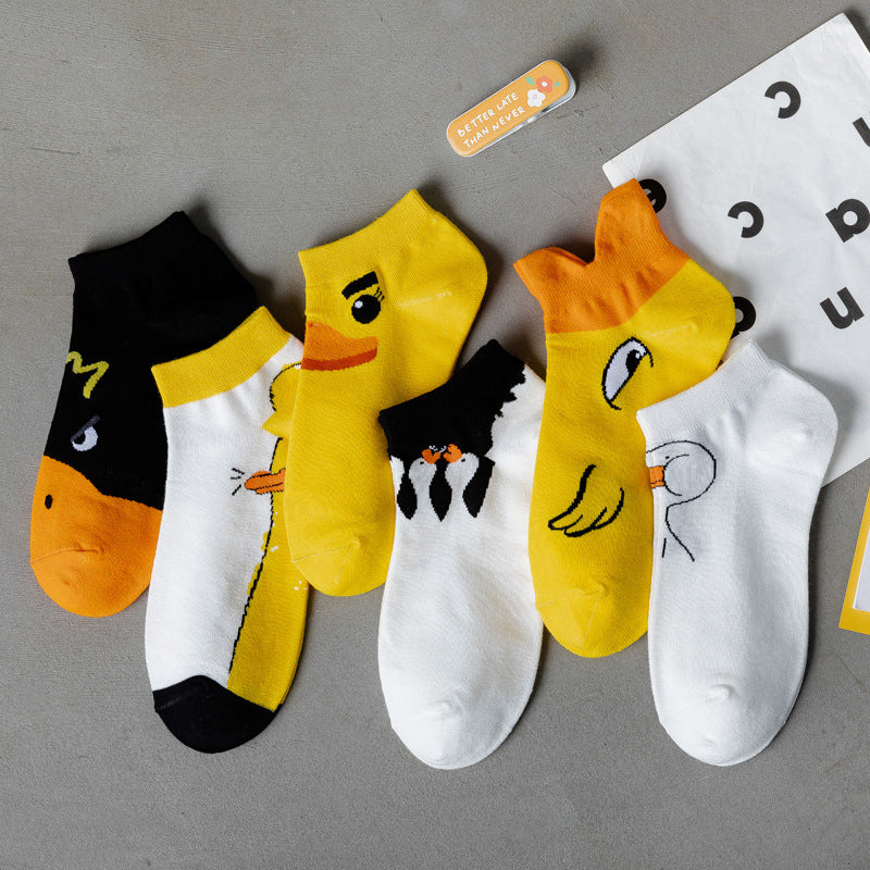 Socks Girls Cotton Boat Socks Shallow Mouth Spring Summer Autumn Boat Socks - WAlMYe #