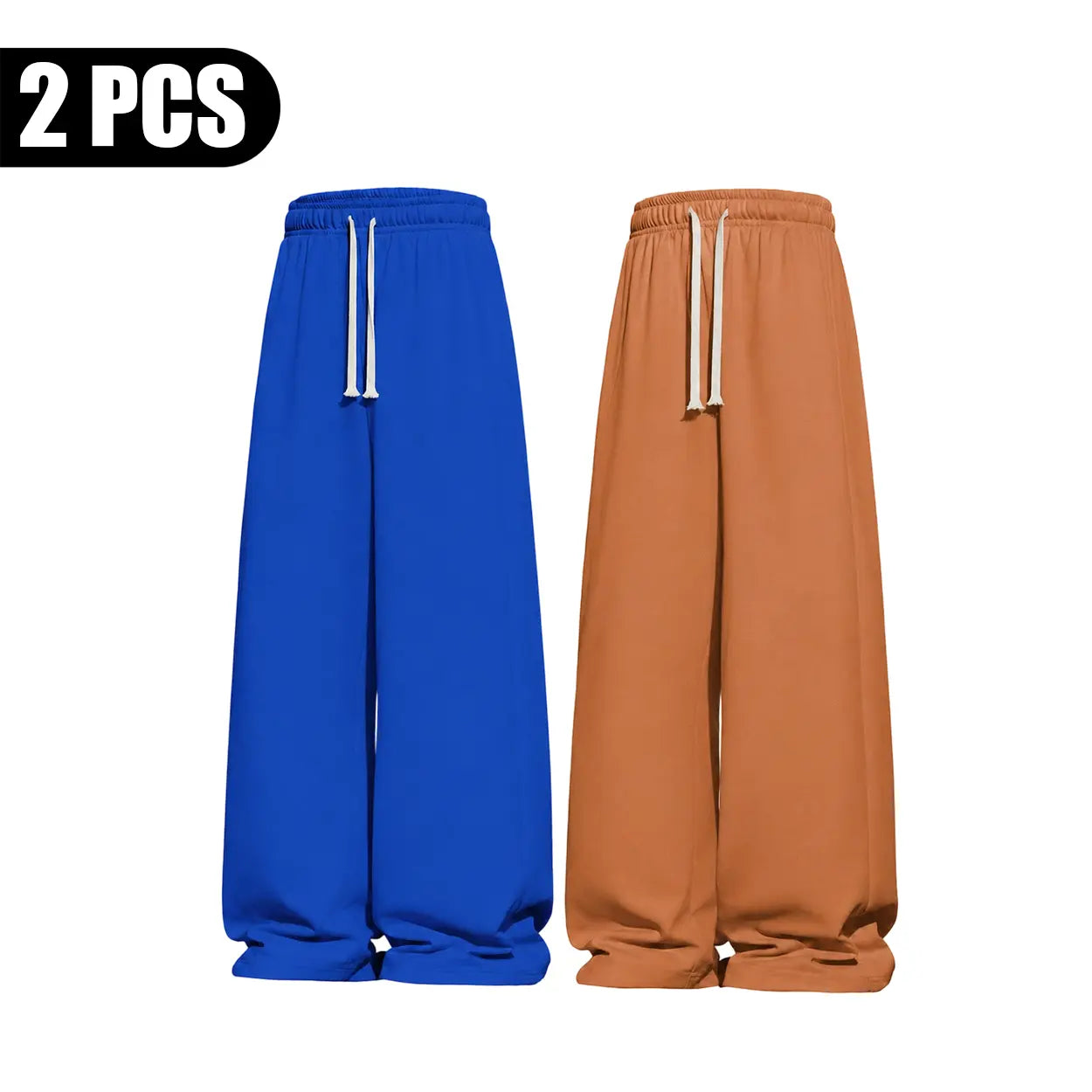 Men’S All-Season Baggy Wide-Leg Athletic Pants - Sports Clothing with Deep Pockets, Soft Breathable Fabric, Machine Washable Mens Clothing for Street Style, Khaki Pants Clothes