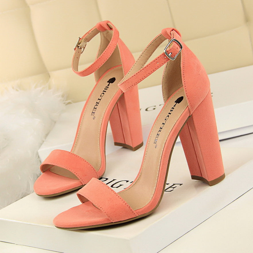 Thick heel high heel sexy nightclub sandals - WAlMYe #