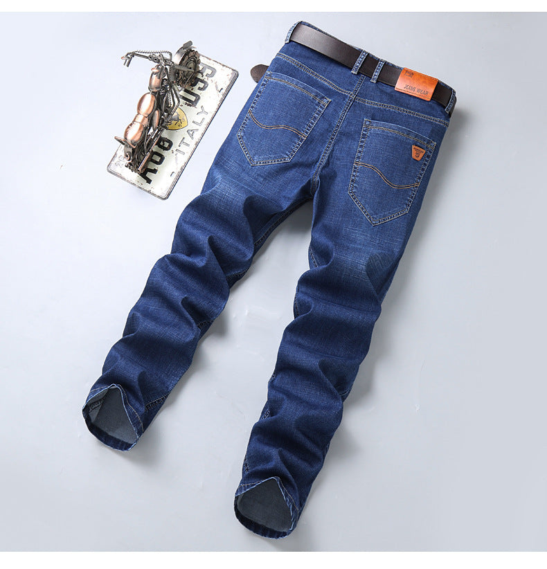 Casual Korean-style Comfortable Stretch Straight Jeans - WAlMYe #