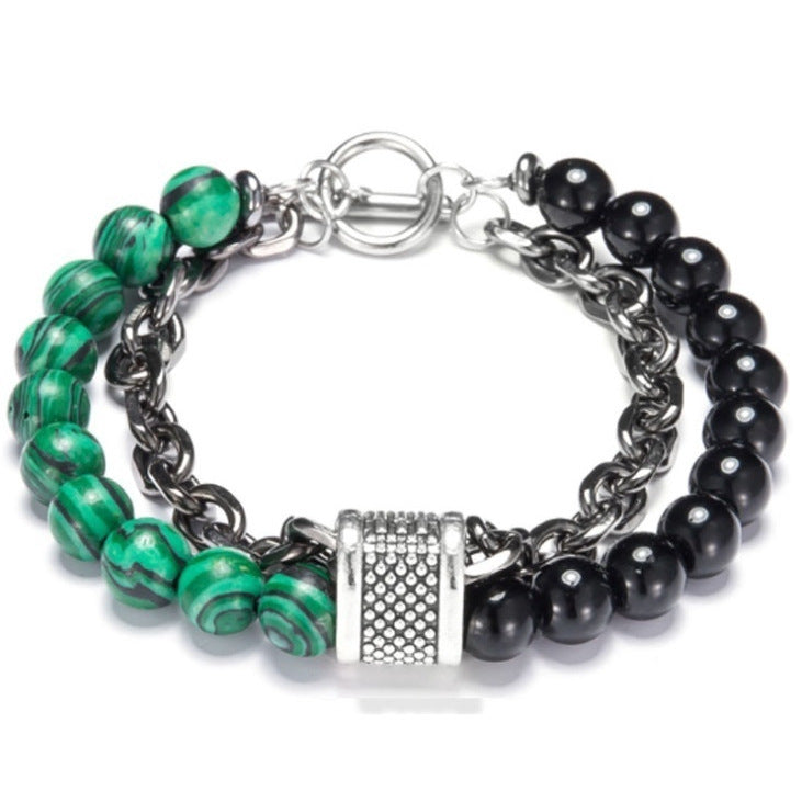Beaded Chain Double Bracelet Bracelet - WAlMYe #