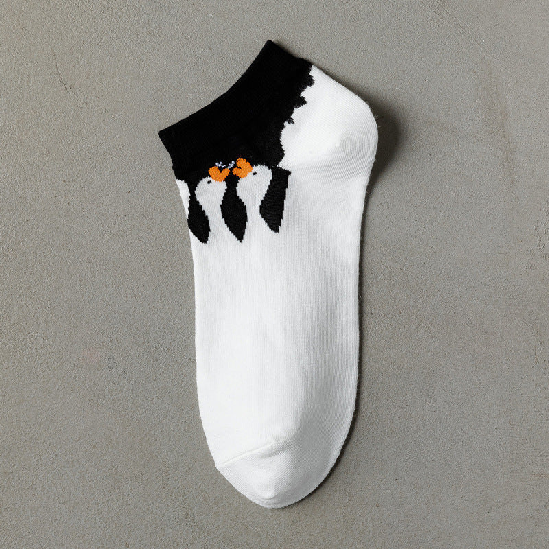 Socks Girls Cotton Boat Socks Shallow Mouth Spring Summer Autumn Boat Socks - WAlMYe #