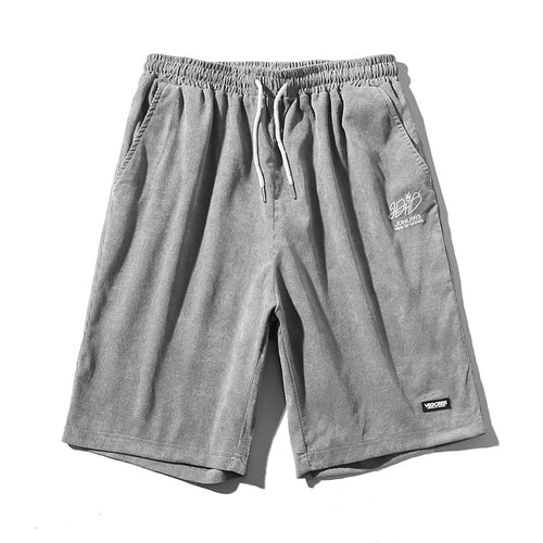 Summer New Corduroy Five Point Pants Embroidered  Loose Shorts - WAlMYe #