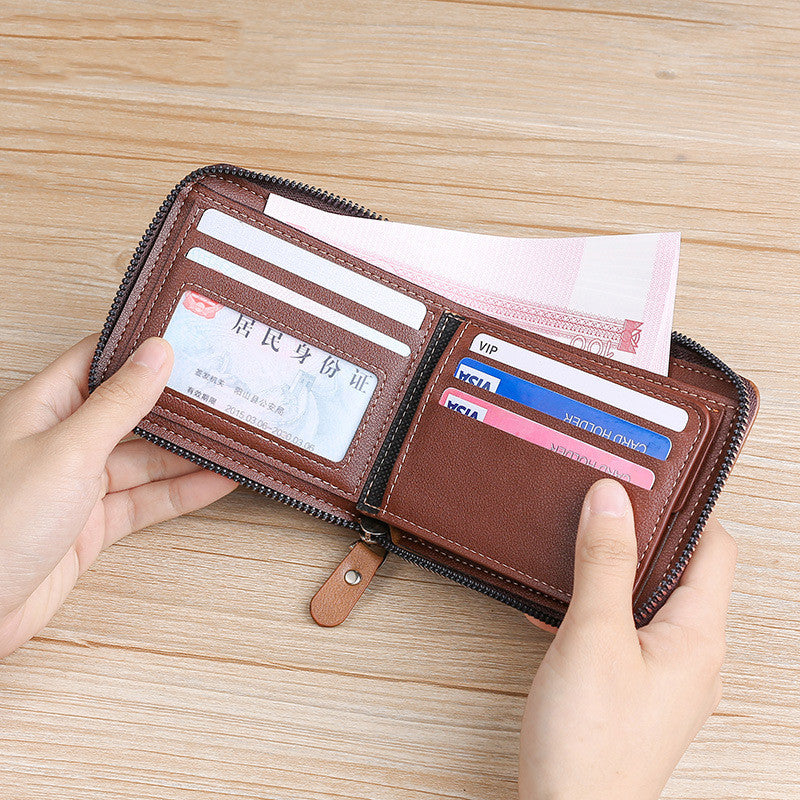 Retro Men's Horizontal Multifunctional Card Holder - WAlMYe #