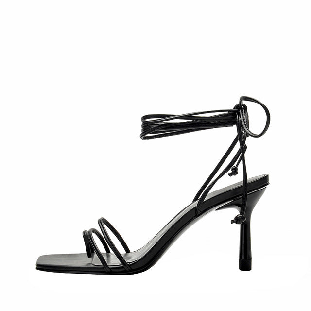 Stiletto  Toe Net Red High Heels Roman Women's Shoes - WAlMYe #