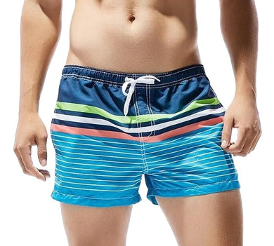 Striped printed casual shorts - WAlMYe #