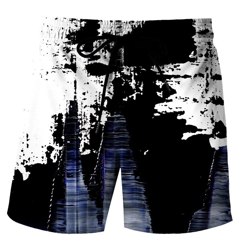 Summer New Men's Beach Shorts 3D Creative Printing Casual Shorts - WAlMYe #