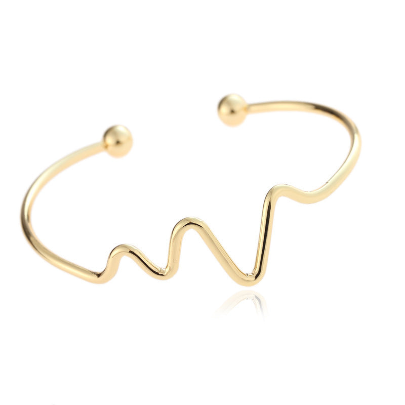 Lightning ECG exaggerated jewelry bracelet - WAlMYe #