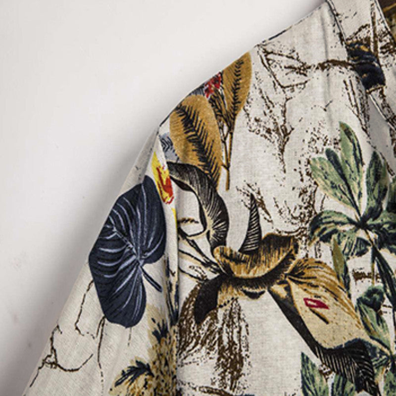 New Men's Hot-selling Floral Short Sleeve Shirt - WAlMYe #