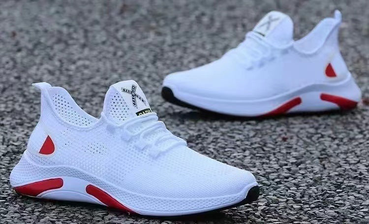 Breathable Fashion All-match Sneakers Lightweight Deodorant Soft Bottom Student Running Shoes - WAlMYe #