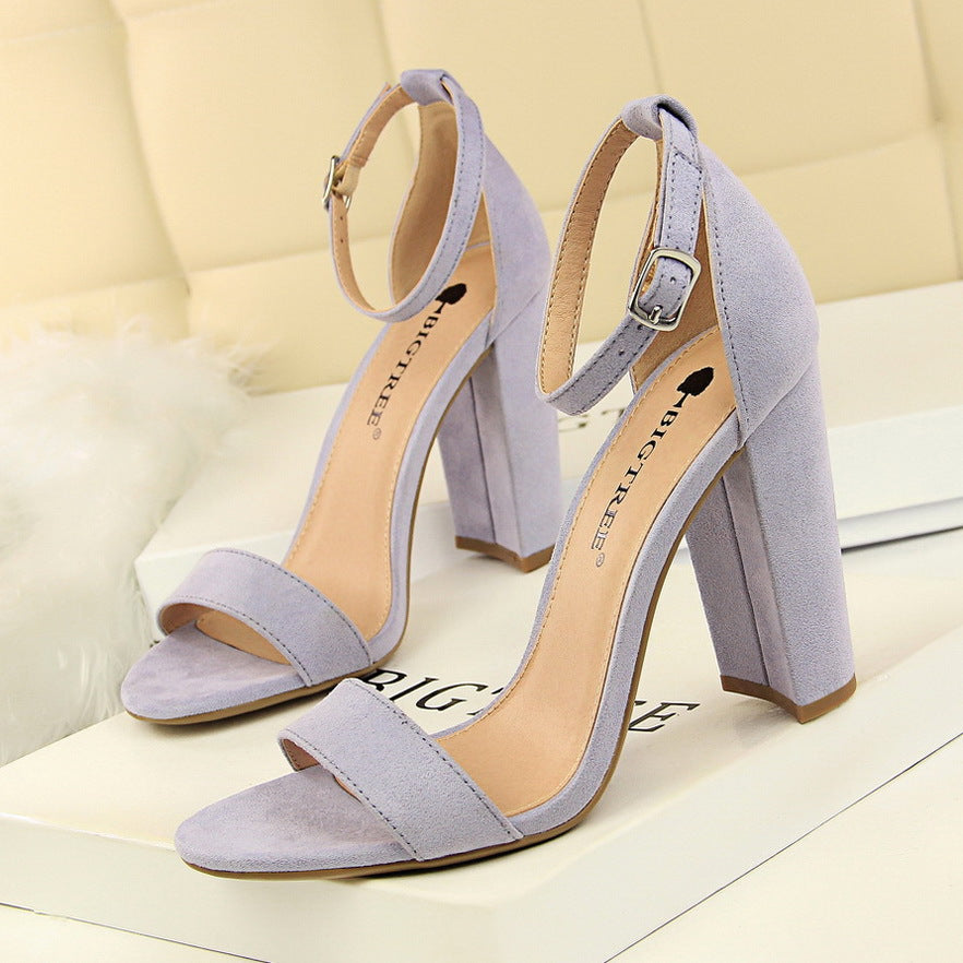 Thick heel high heel sexy nightclub sandals - WAlMYe #