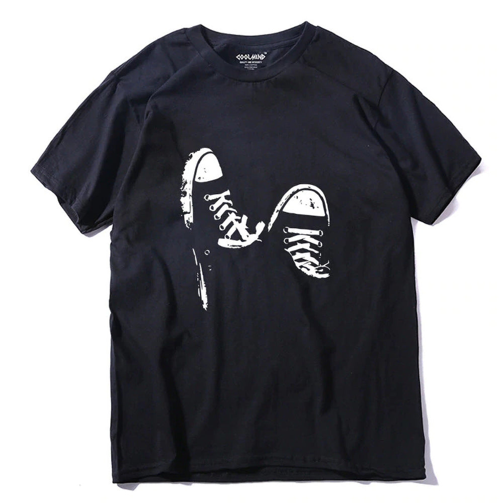 Casual short-sleeved skate T-shirt - WAlMYe #