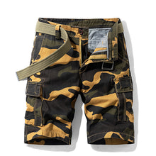 Load image into Gallery viewer, Camouflage Overalls Five-Point Pants Loose Breathable Casual Shorts Men
