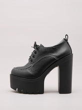 Load image into Gallery viewer, Thick Heel Platform Deep Mouth Round Toe High Heels Single Shoes
