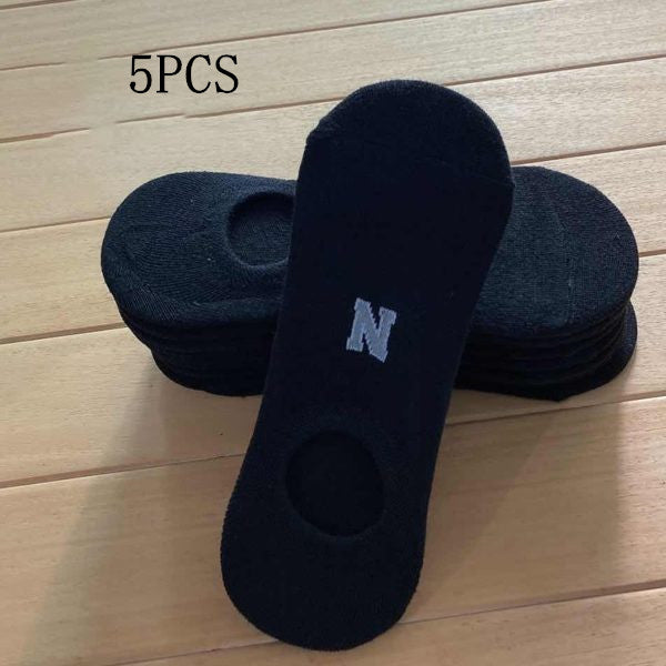 Socks Men And Women Solid Color Boat Socks Spring Invisible Socks Socks Socks Net Red Men'S Socks - WAlMYe #