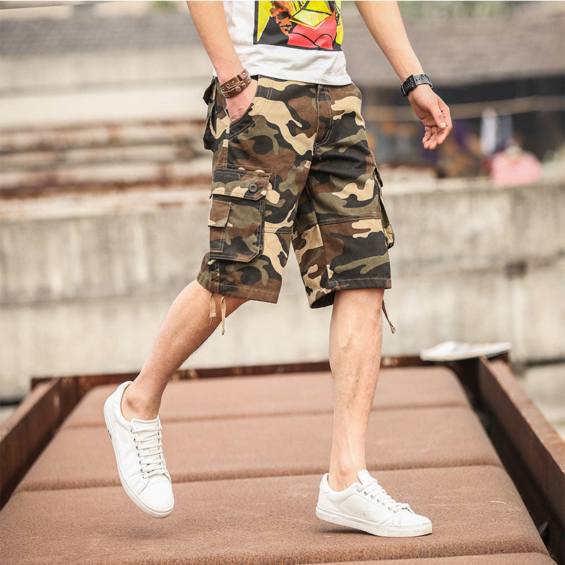 Shorts Summer Men Multi-Pocket Pants Shorts Men's Casual Loose Men's Pants - WAlMYe #
