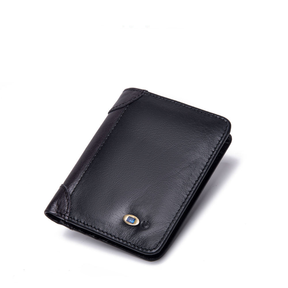Men's Leather Multi-card Smart Anti-lost Wallet - WAlMYe #