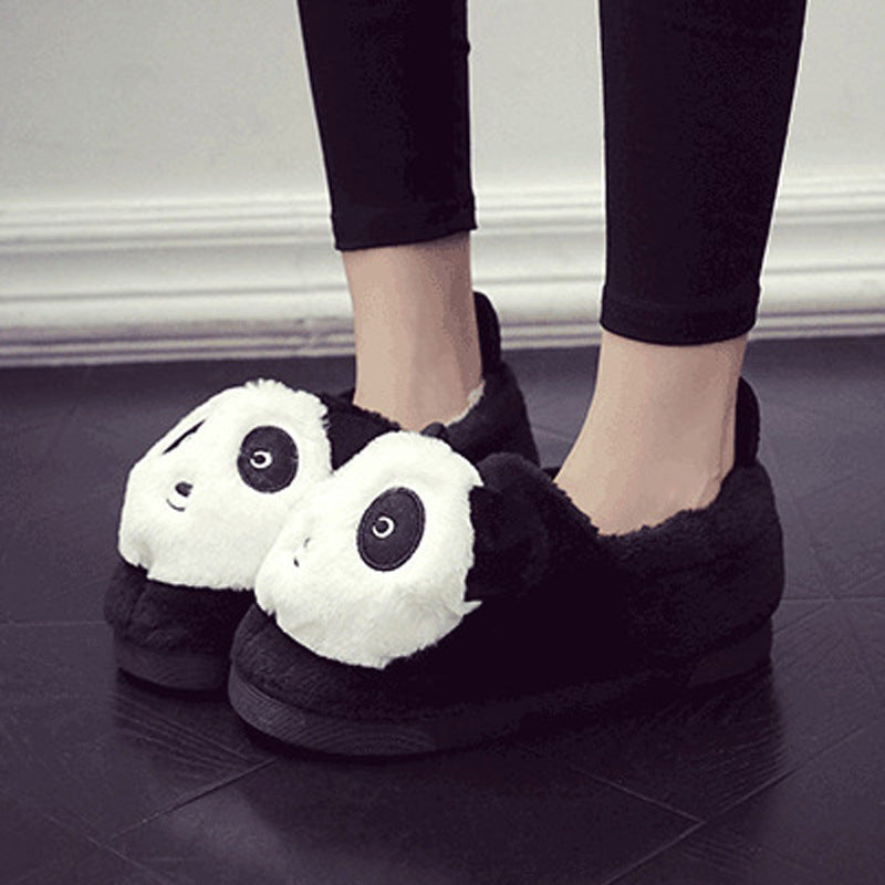 Panda three-dimensional cotton slippers - WAlMYe #