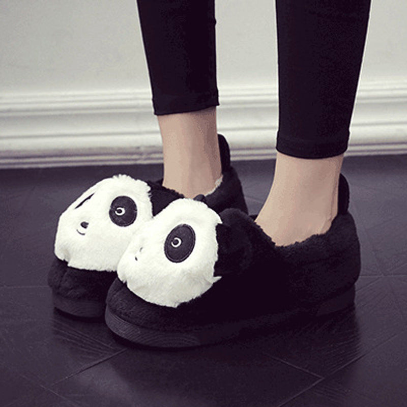 Panda three-dimensional cotton slippers