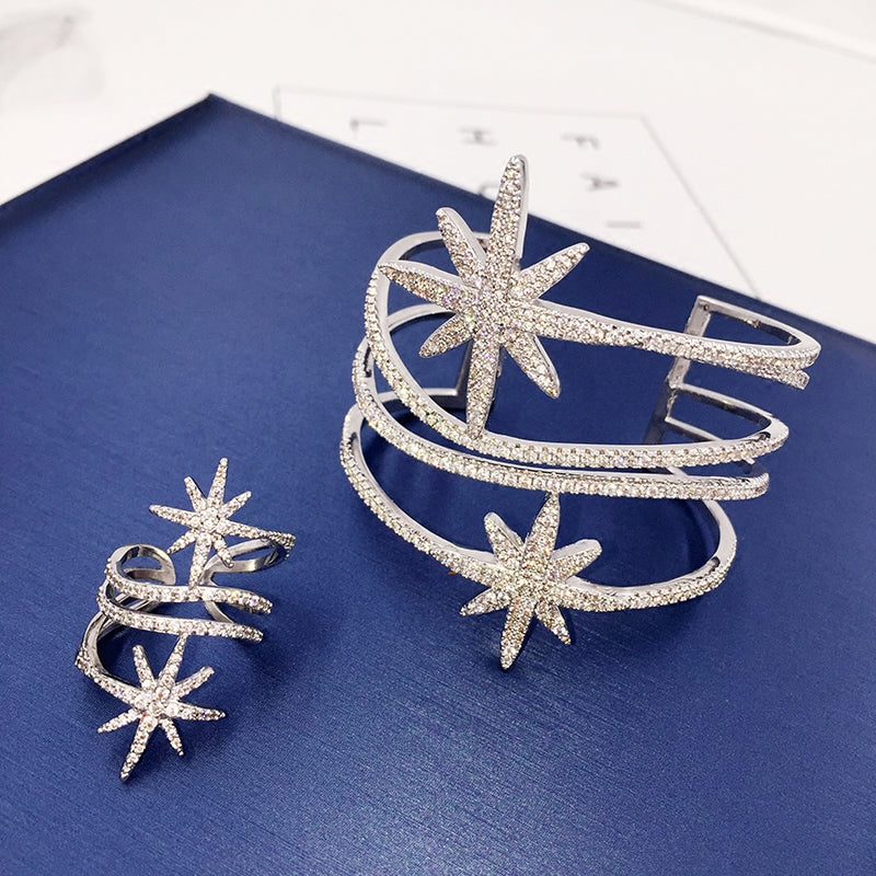 Zircon Pozi Star Bangle - WAlMYe #