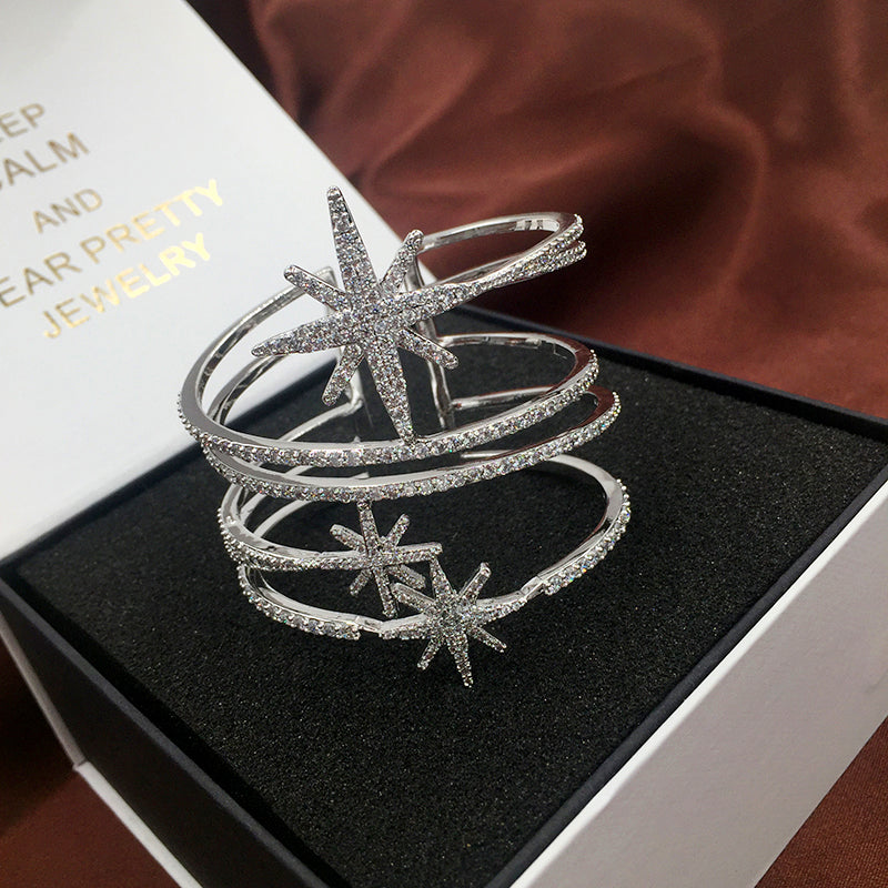 Zircon Pozi Star Bangle - WAlMYe #