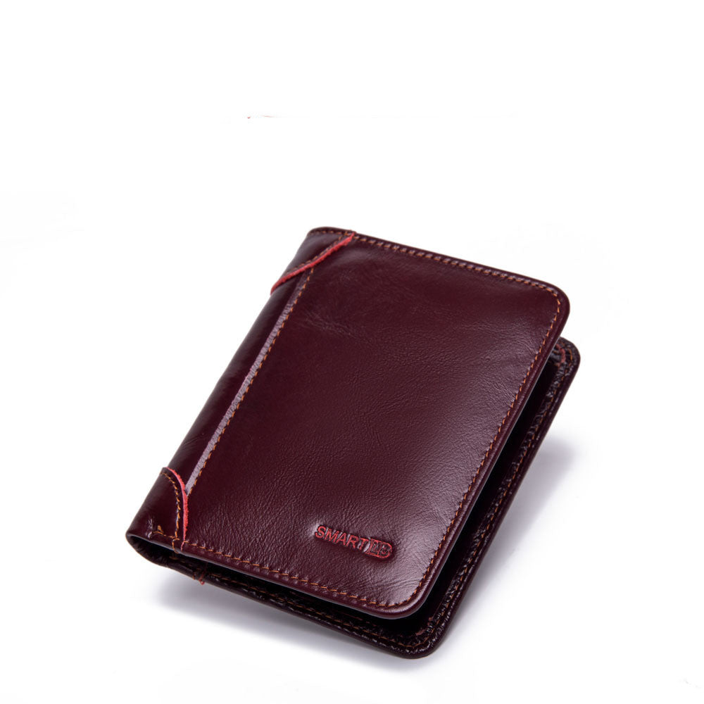 Men's Leather Multi-card Smart Anti-lost Wallet - WAlMYe #