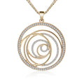 Round hollow sweater chain flower of life long necklace - WAlMYe #