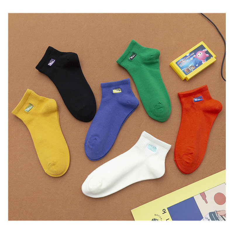 Female candy color boat socks - WAlMYe #