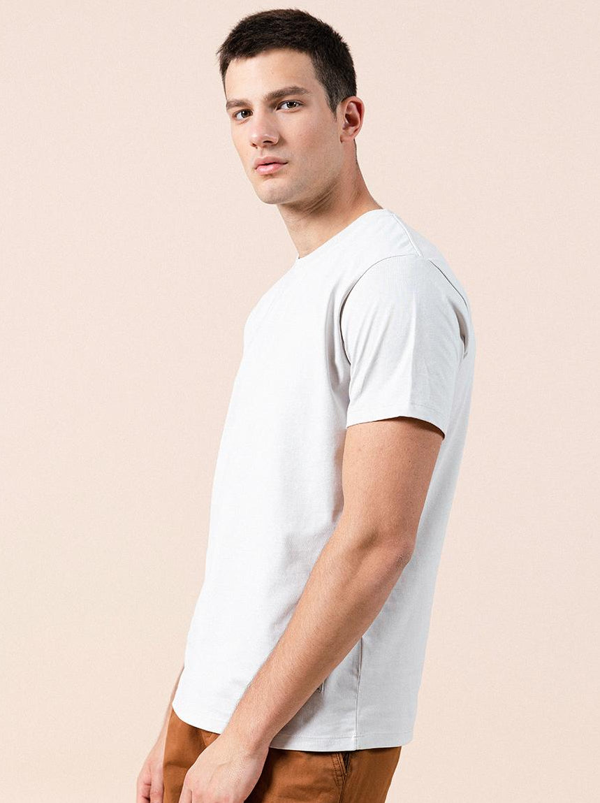 Pure Cotton Simple Multi-color Optional Home Solid Color Round Neck Short-sleeved T-shirt All-match - WAlMYe #