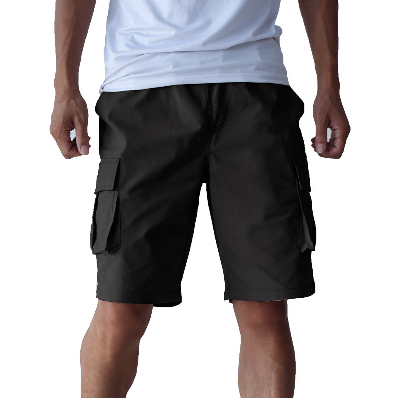 Summer Men's Plus Size Stretch Casual Pants Overalls Shorts - WAlMYe #