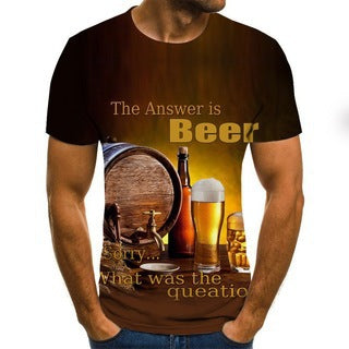 Fashion Star Flag Print Casual Men's Short Sleeve - WAlMYe #