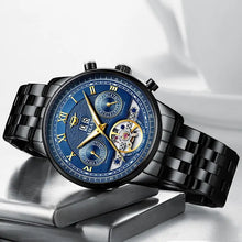 Load image into Gallery viewer, Automatic Mechanical Sun Moon Stars Business Men&#39;s Watch - WAlMYe #
