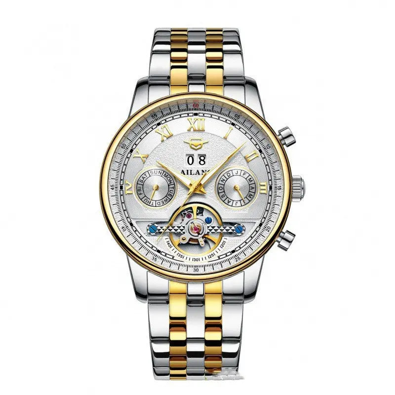 Automatic Mechanical Sun Moon Stars Business Men's Watch - WAlMYe #