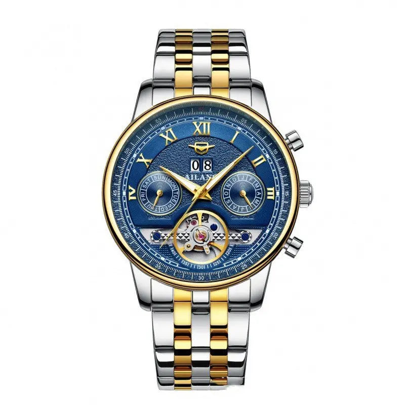 Automatic Mechanical Sun Moon Stars Business Men's Watch - WAlMYe #